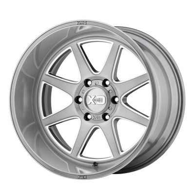 XD Series - XD844 PIKE - Gunmetal - TITANIUM BRUSHED MILLED - 20" x 10", -18 Offset, 5x127 (Bolt Pattern), 71.5mm HUB