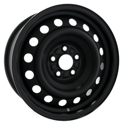 Envy Wheels - NX4 STEEL WHEEL - Black - FLAT BLACK - 15" x 6", 36 Offset, 5x100 (Bolt Pattern), 57.1mm HUB