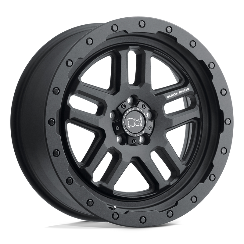 Black Rhino - BARSTOW - Black - Textured Matte Black - 18" x 8", 38 Offset, 6x130 (Bolt Pattern), 84.1mm HUB