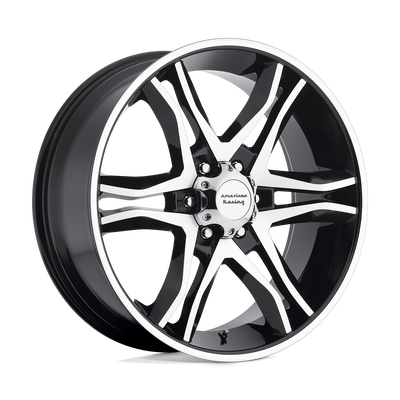 American Racing - AR893 MAINLINE - Black - GLOSS BLACK MACHINED - 20" x 8.5", 35 Offset, 6x139.7 (Bolt Pattern), 106.1mm HUB