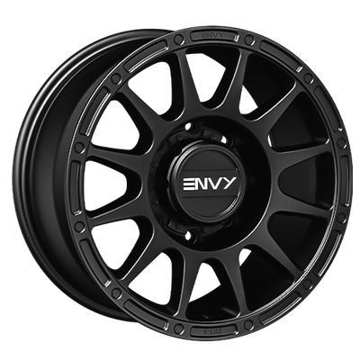 Envy Wheels - FFT8MB - Black - MATTE BLACK - 20" x 9", 18 Offset, 8x180 (Bolt Pattern), 125.2mm HUB