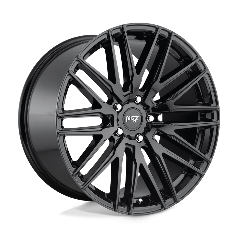 Niche - M164 ANZIO - Black - GLOSS BLACK - 20" x 9", 35 Offset, 5x114.3 (Bolt Pattern), 72.6mm HUB