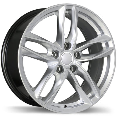 Replika - R167 - Silver - Hyper Silver - 17" x 7.5", 32 Offset, 5x112 (Bolt Pattern), 66.5mm HUB