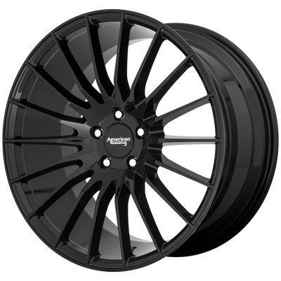 American Racing - AR934 FASTLANE - Black - GLOSS BLACK - 20" x 8.5", 35 Offset, 5x114.3 (Bolt Pattern), 72.56mm HUB