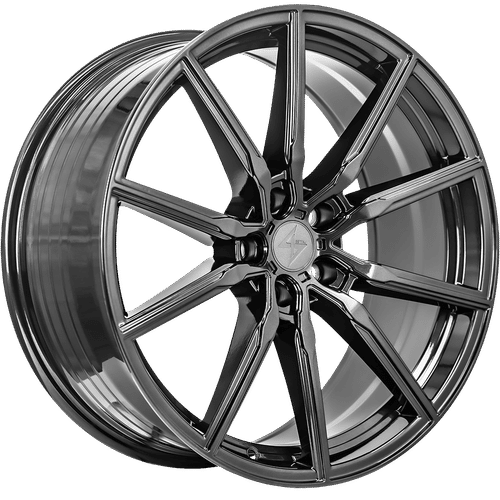 Sentali - Street SS1 - Grey - Graphite - 19" x 9.5", 25 Offset, 5x120 (Bolt pattern), 72.6mm HUB