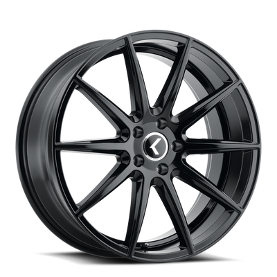 Kraze Wheels - COSMOS - Black - GLOSS BLACK - 17" x 8", 38 Offset, 5x120 (Bolt Pattern), 74.1mm HUB