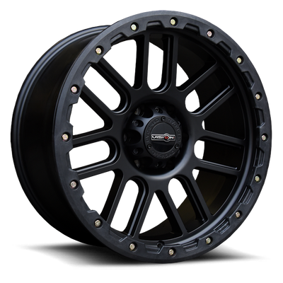 Vision Wheel Off-Road - 111 NEMESIS - Black - Matte Black - 18" x 9", 18 Offset, 8x165.1 (Bolt Pattern), 125.2mm HUB
