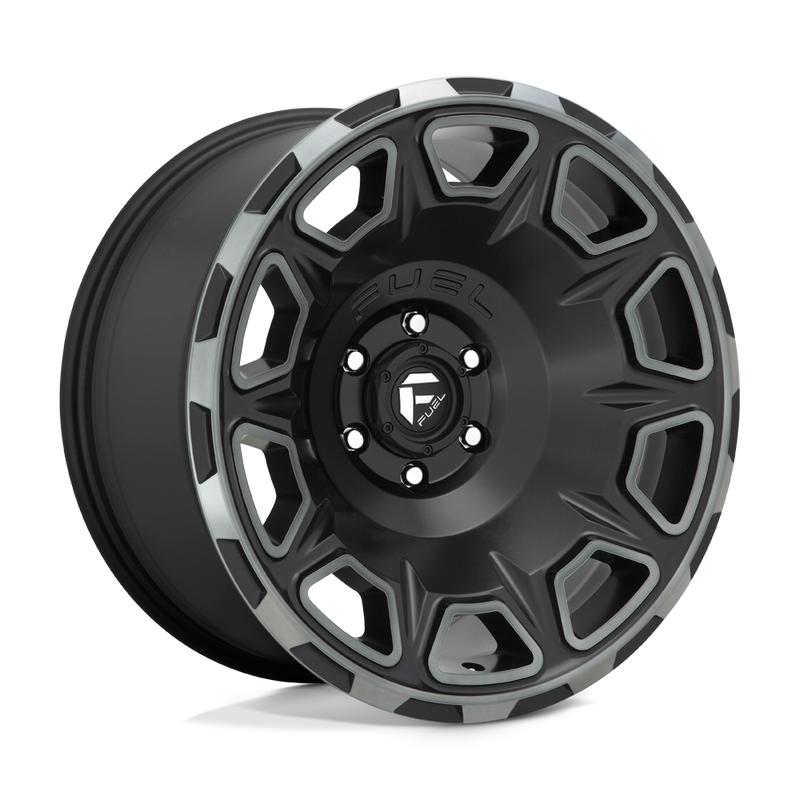 Fuel - D686 VENGEANCE - Black - MATTE BLACK DOUBLE DARK TINT - 20" x 10", -18 Offset, 5x127 (Bolt Pattern), 71.5mm HUB