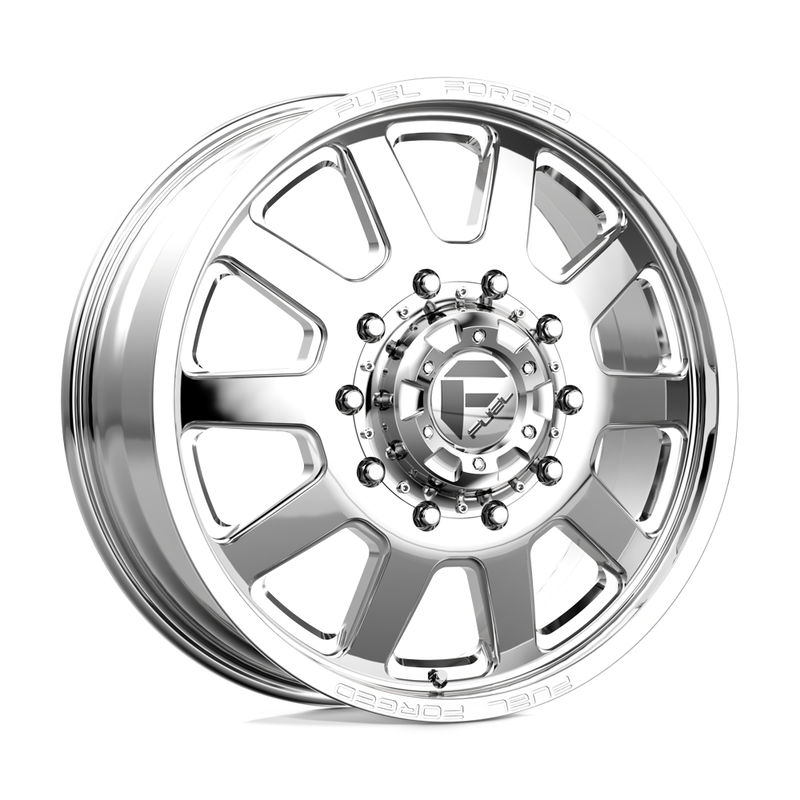 Fuel Mono - DE09 FF09D - Polished - POLISHED - 20" x 10", -24 Offset, 8x180 (Bolt Pattern), 124.2mm HUB