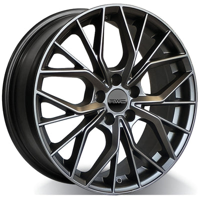 RWC - LX306 - Gunmetal - ANTHRACITE SATIN - 18" x 8", 40 Offset, 5x114.3 (Bolt Pattern), 60.1mm HUB