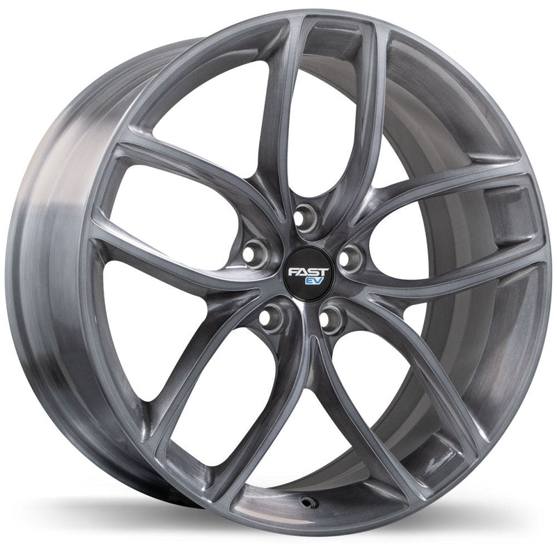 Fast Wheels - EV04 - Gunmetal - Brushed - 20" x 9", 35 Offset, 5x114.3 (Bolt Pattern), 66.1mm HUB