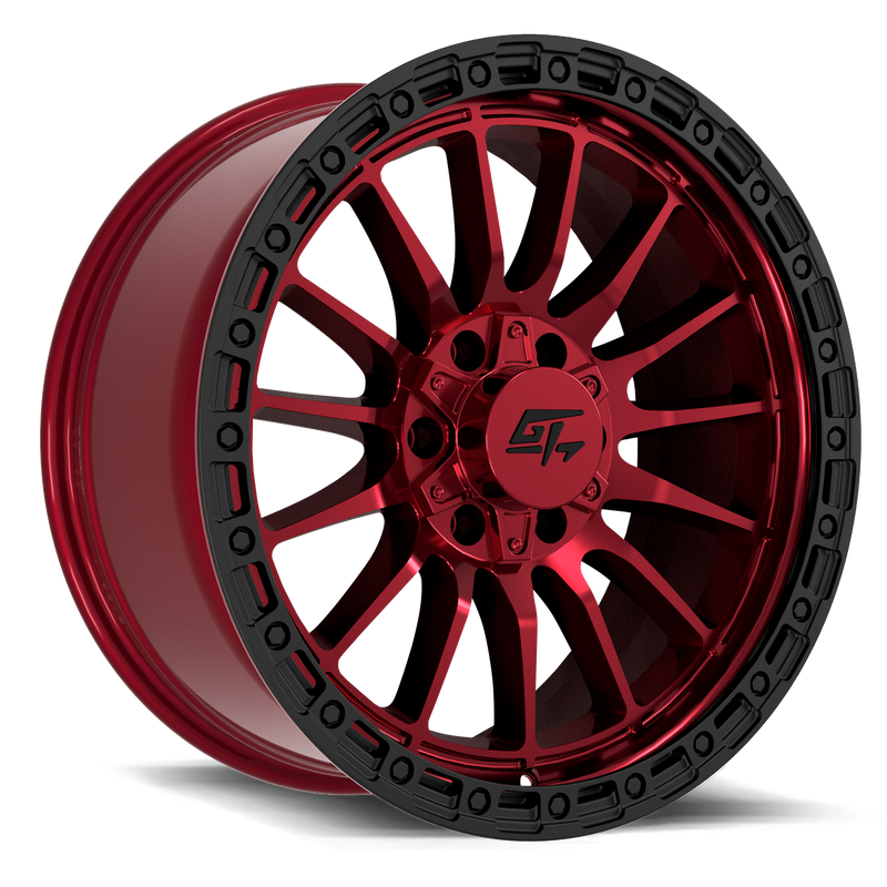 GT Off-Road - Renegade - Other - Red Anodized with Black Ring - 20" x 9", 12 Offset, 6x135, 139.7 (Bolt Pattern), 106.1mm HUB