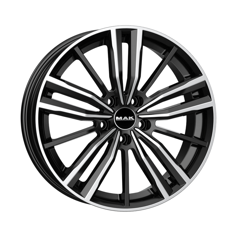 Mak Wheels - VIER - Black - BLACK MIRROR - 17" x 7", 40 Offset, 5x112 (Bolt Pattern), 57.1mm HUB