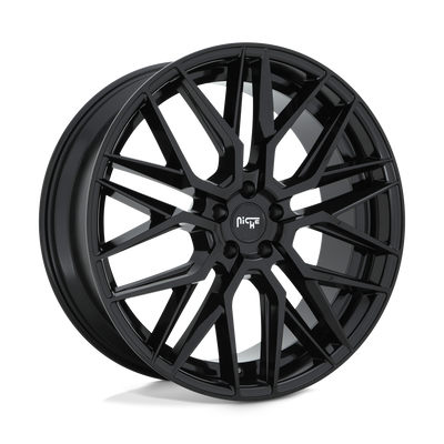 Niche - M224 GAMMA - Black - Gloss Black - 22" x 10.5", 45 Offset, 5x130 (Bolt Pattern), 71.5mm HUB