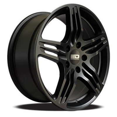 Euro Design - EP4 - Black - Matte Black - 19" x 9.5", 50 Offset, 5x130 (Bolt Pattern), 71.6mm HUB