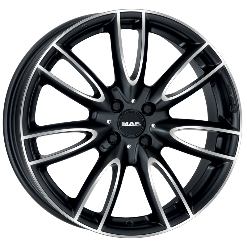 Mak Wheels - JACKIE W - Black - ICE BLACK - 17" x 7", 48 Offset, 4x100 (Bolt Pattern), 56.1mm HUB