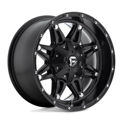 Fuel - D531 HOSTAGE - Black - MATTE BLACK - 17" x 9", -12 Offset, 6x114.3/139.7 (Bolt Pattern), 78.1mm HUB