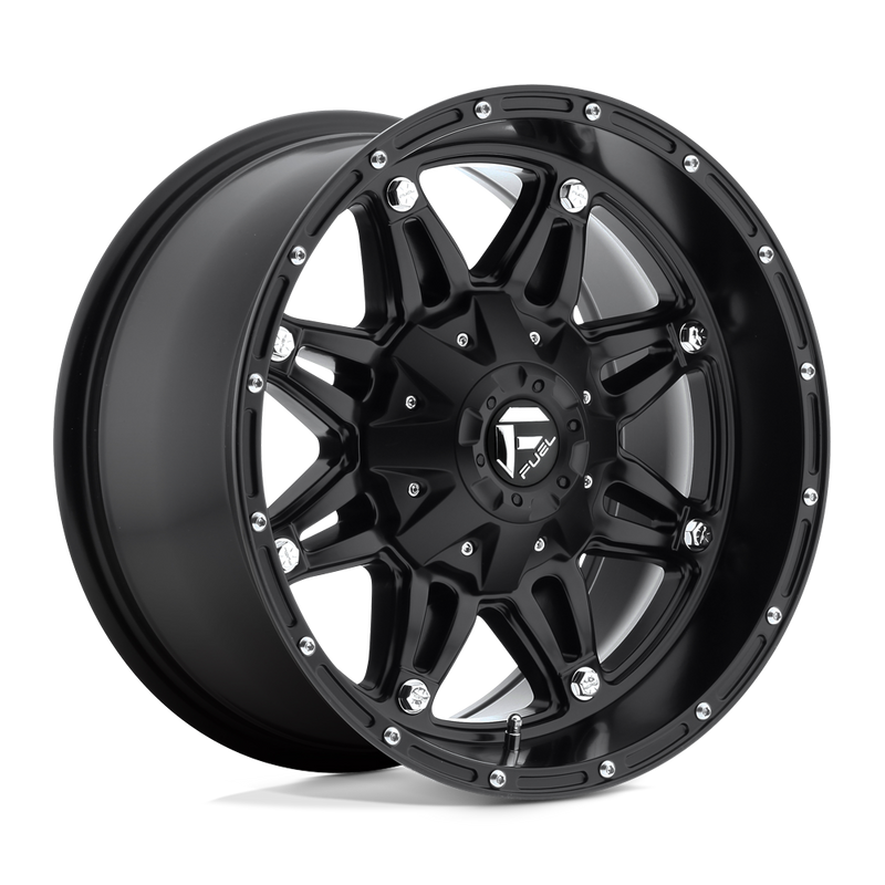 Fuel - D531 HOSTAGE - Black - MATTE BLACK - 17" x 9", -12 Offset, 6x114.3/139.7 (Bolt Pattern), 78.1mm HUB