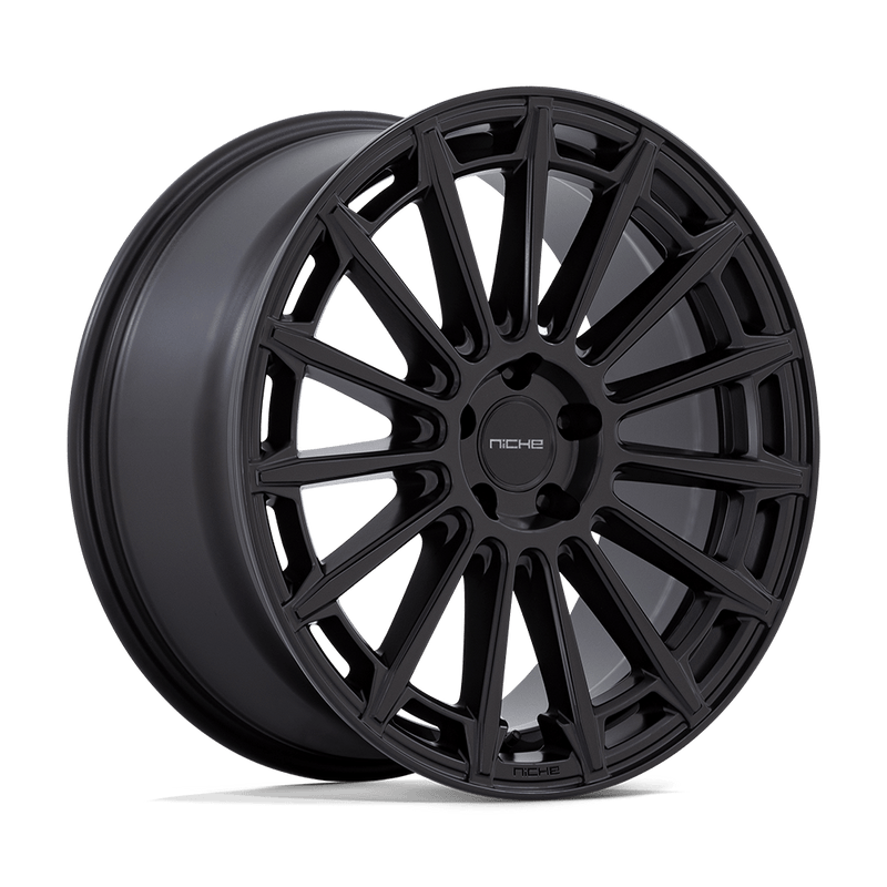 Niche - M274 AMALFI - Black - MATTE BLACK - 20" x 9", 38 Offset, 5x108 (Bolt Pattern), 63.4mm HUB