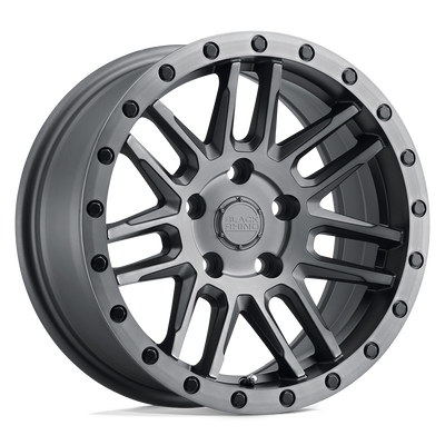 Black Rhino - ARCHES - Gunmetal - MATTE BRUSHED GUNMETAL WITH BLACK BOLTS - 19" x 8", 20 Offset, 5x112 (Bolt Pattern), 66.6mm HUB