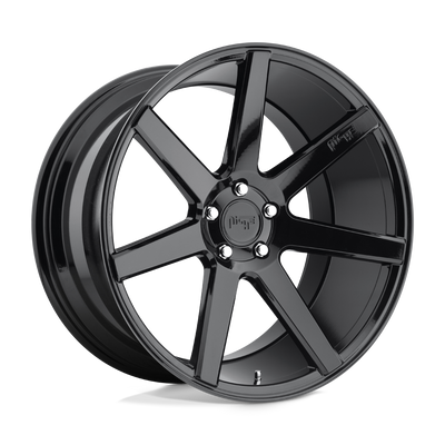 Niche - M168 VERONA - Black - Gloss Black - 19" x 9.5", 48 Offset, 5x112 (Bolt Pattern), 66.6mm HUB