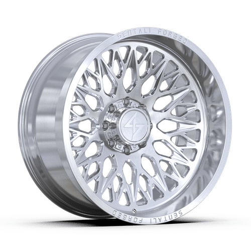 Sentali - Forged SF-6 - Silver - Brushed Milled - 26" x 14", -76 Offset, 6x135 (Bolt pattern), 87.1mm HUB