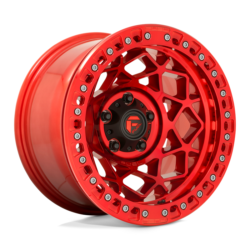 Fuel - D121 UNIT BEADLOCK - CANDY RED - 17" x 9", -15 Offset, 6x139.7 (Bolt Pattern), 106.1mm HUB