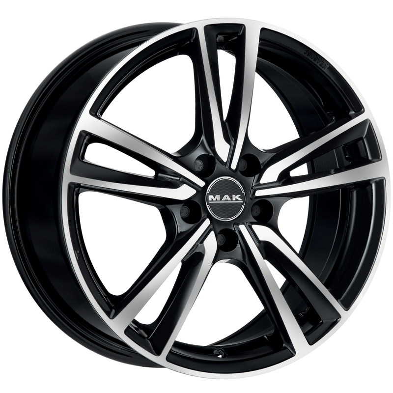 Mak Wheels - ICONA - Black - BLACK MIRROR - 18" x 8", 50 Offset, 5x112 (Bolt Pattern), 57.1mm HUB