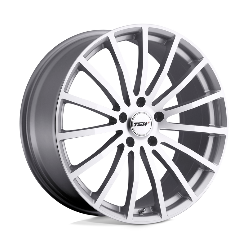 TSW Wheels - MALLORY - Silver - Silver with Mirror Cut Face - 19" x 9.5", 35 Offset, 5x112 (Bolt Pattern), 72.1mm HUB
