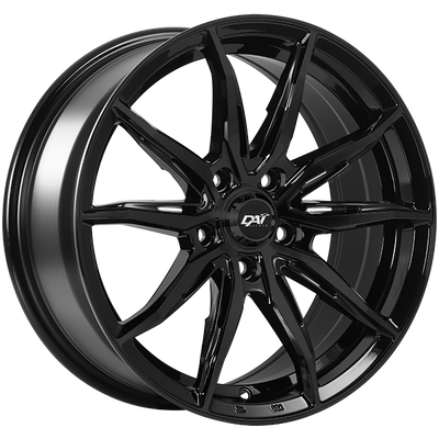 Dai Alloys - Frantic - Black - Gloss Black - 16" x 7", 38 Offset, 4x100 (Bolt Pattern), 73.1mm HUB