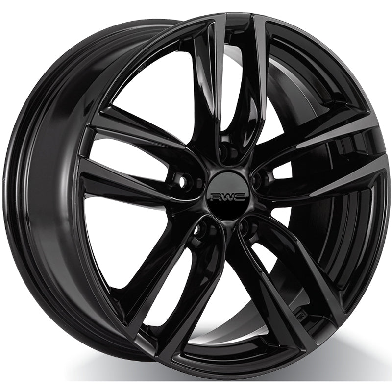 RWC - TO367 / LX367 - Black - BLACK - 16" x 7", 40 Offset, 5x100 (Bolt Pattern), 54.1mm HUB