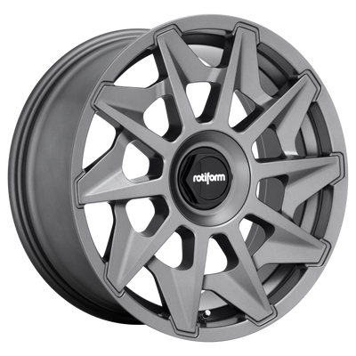 Rotiform - R128 CVT - Gunmetal - MATTE ANTHRACITE - 19" x 8.5", 35 Offset, 5x112/114.3 (Bolt Pattern), 72.56mm HUB