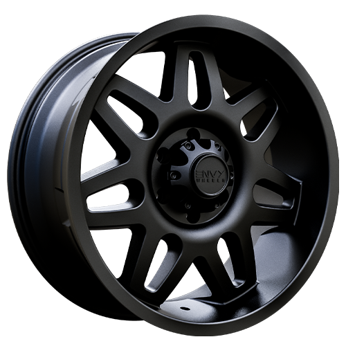 Envy Wheels - ET2 - Black - SATIN BLACK - 20" x 9", 10 Offset, 6x139.7 (Bolt Pattern), 106.1mm HUB