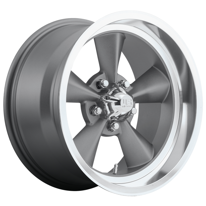 US Mag - U102 STANDARD - Gunmetal - MATTE GUN METAL - 17" x 7", 1 Offset, 5x114.3 (Bolt Pattern), 72.56mm HUB