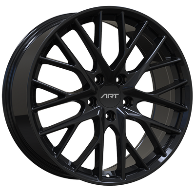 ART - Replica 220 - Black - Gloss Black - 21" x 11.5", 69 Offset, 5x130 (Bolt Pattern), 71.5mm HUB