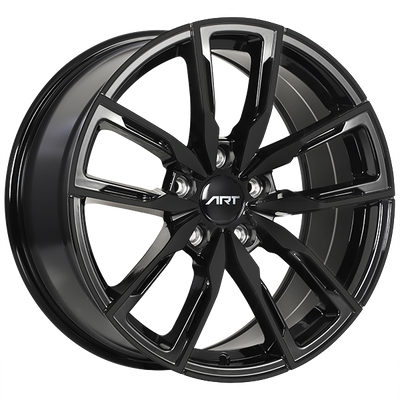 ART - Replica 157 - Black - Gloss Black - 18" x 8.5", 35 Offset, 5x112 (Bolt Pattern), 66.6mm HUB