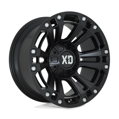 XD Series - XD851 MONSTER 3 - Black - SATIN BLACK - 20" x 9", 0 Offset, 8x165.1 (Bolt Pattern), 125.1mm HUB