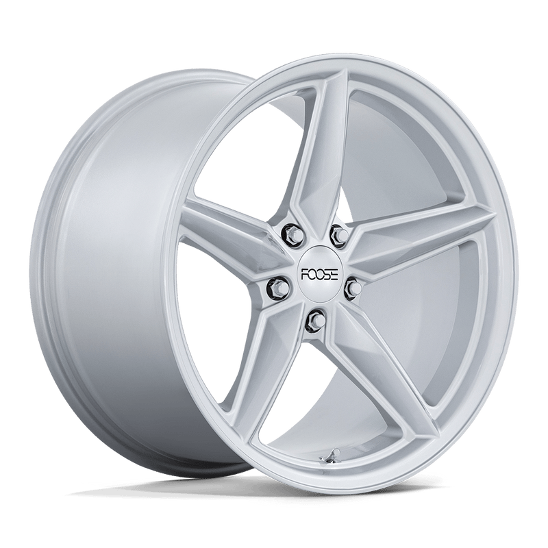 Foose - F174 CF8 - Silver - GLOSS SILVER - 20" x 11", 20 Offset, 5x115 (Bolt Pattern), 71.6mm HUB