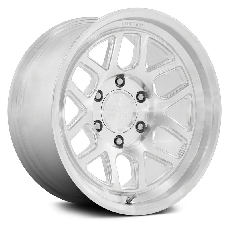 KMC Wheels - KM446 MESA FORGED MONOBLOCK - Silver - RAW MACHINED - 17" x 8.5", -10 Offset, 6x139.7 (Bolt Pattern), 106.1mm HUB
