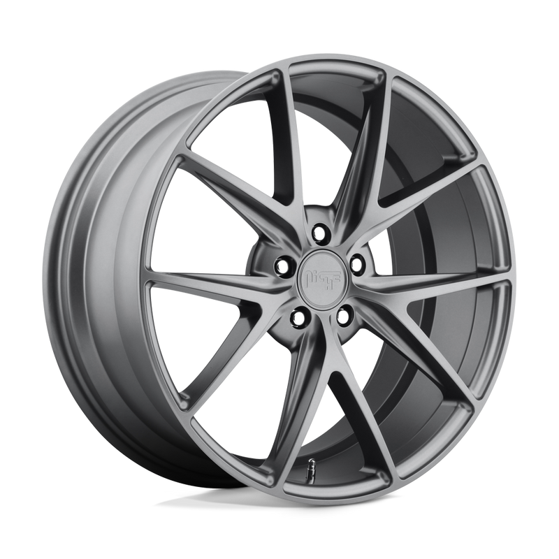Niche - M116 MISANO - Gunmetal - MATTE GUN METAL - 19" x 9.5", 35 Offset, 5x114.3 (Bolt Pattern), 72.6mm HUB