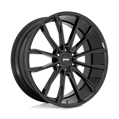 DUB - S253 CLOUT - Black - GLOSS BLACK - 24" x 10", 30 Offset, 6x135 (Bolt Pattern), 87.1mm HUB
