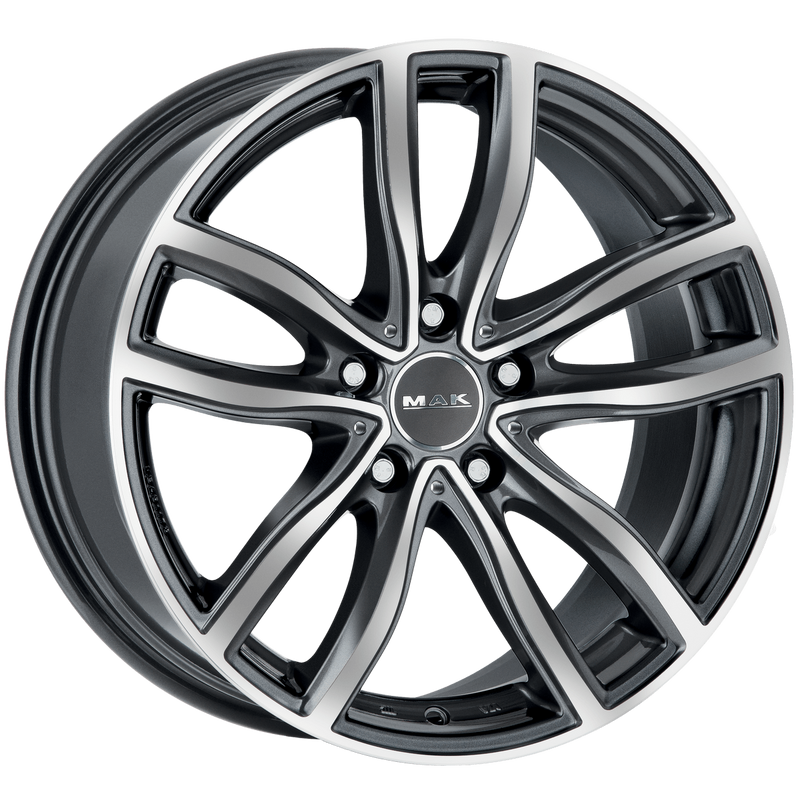 Mak Wheels - FAHR - Gunmetal - GUN MET-MIRROR FACE - 18" x 8", 30 Offset, 5x112 (Bolt Pattern), 66.6mm HUB