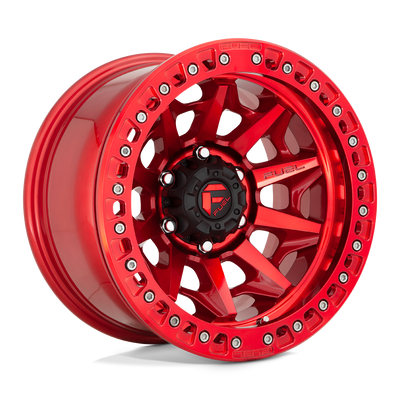 Fuel - D113 COVERT BEADLOCK - CANDY RED - 17" x 9", -15 Offset, 6x139.7 (Bolt Pattern), 106.1mm HUB