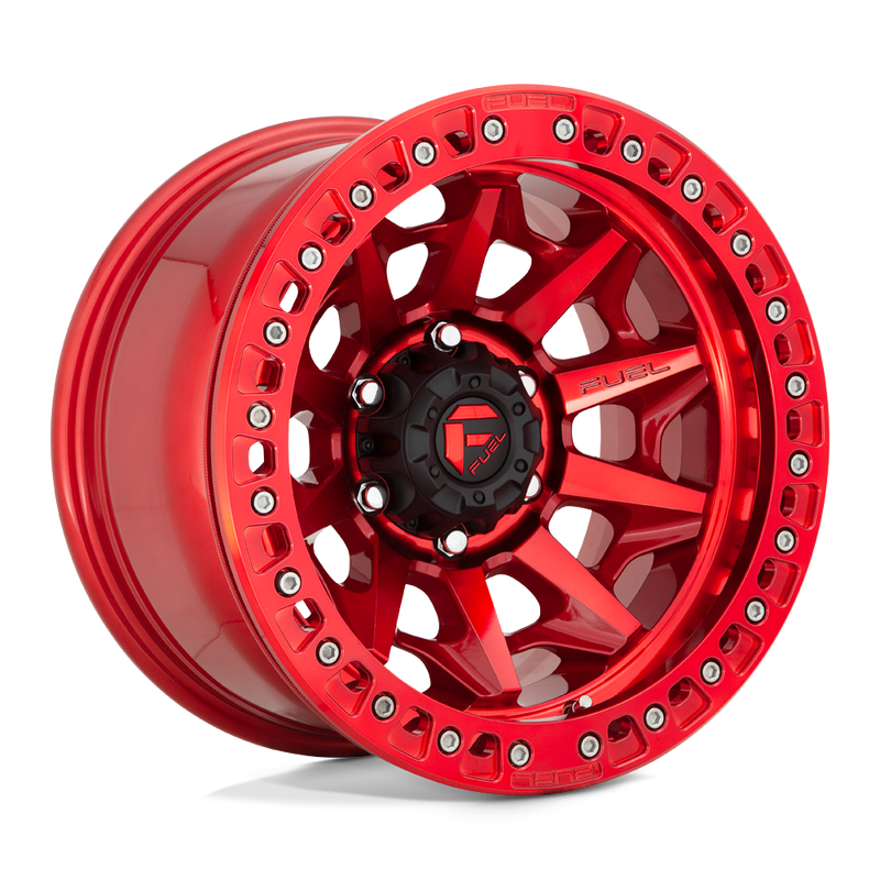 Fuel - D113 COVERT BEADLOCK - CANDY RED - 17" x 9", -15 Offset, 6x139.7 (Bolt Pattern), 106.1mm HUB