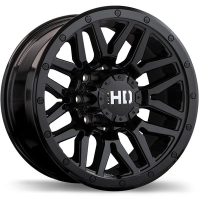 Fast HD - Menace - Black - Gloss Black - 17" x 8", 15 Offset, 8x170 (Bolt Pattern), 125mm HUB