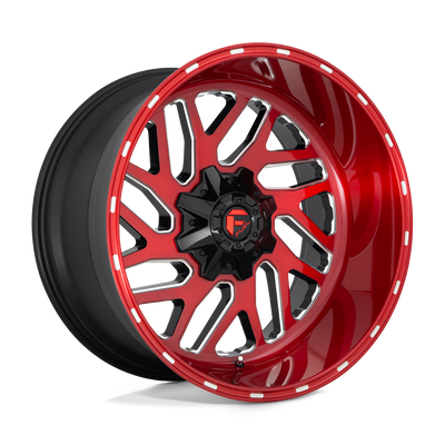 Fuel - D691 TRITON - CANDY RED MILLED - 20" x 10", -18 Offset, 8x170 (Bolt Pattern), 125.1mm HUB
