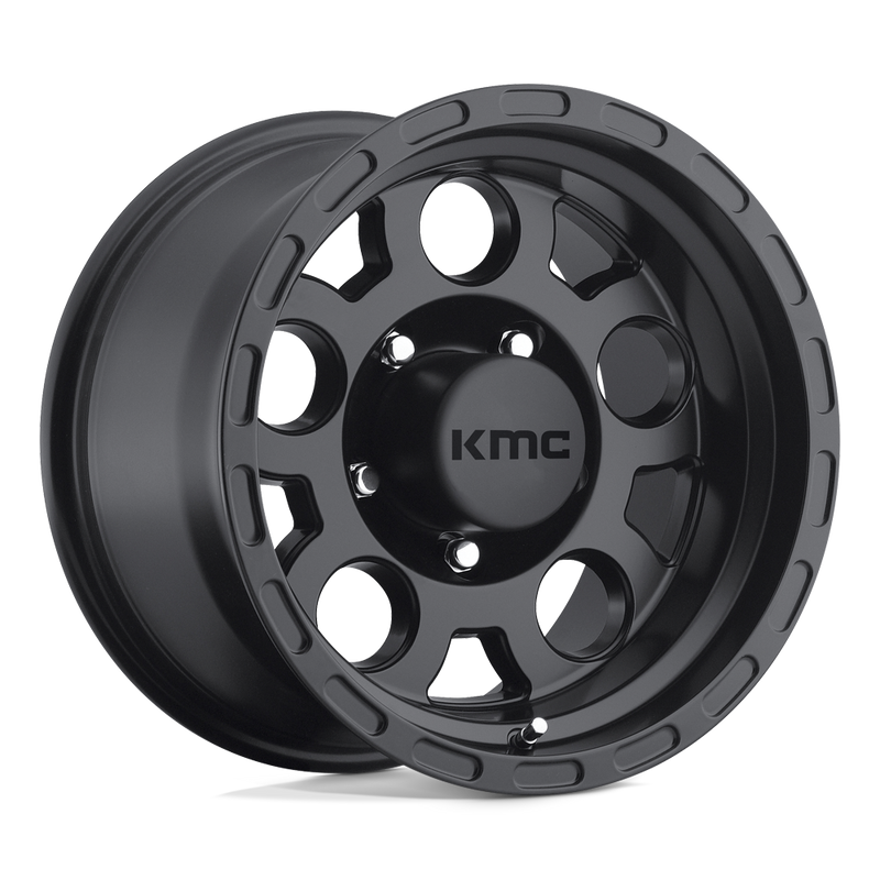 KMC Wheels - KM522 ENDURO - Black - MATTE BLACK - 18" x 9", 0 Offset, 5x127 (Bolt Pattern), 83.7mm HUB