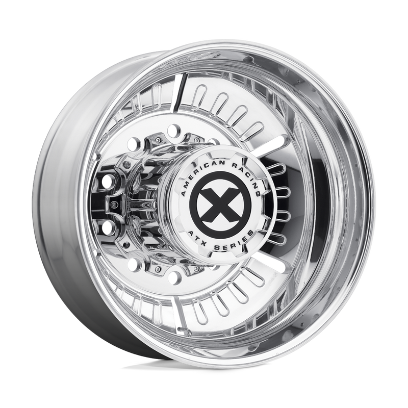 ATX - AO403 ROULETTE - Polished - POLISHED - 22.5" x 8.25", -168 Offset, 10x285.75 (Bolt Pattern), 220.1mm HUB