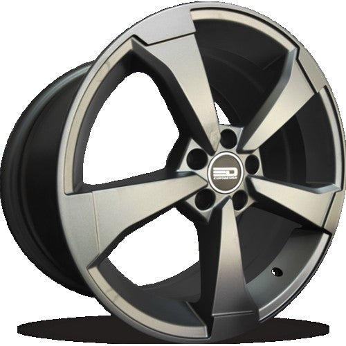 Euro Design - AR6 - Gunmetal - Matte Gunmetal - 19" x 8.5", 35 Offset, 5x112 (Bolt Pattern), 66.6mm HUB