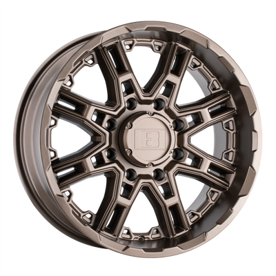 Level 8 - SLINGSHOT - Bronze - Matte Bronze - 20" x 9", 10 Offset, 6x132 (Bolt Pattern), 74.5mm HUB